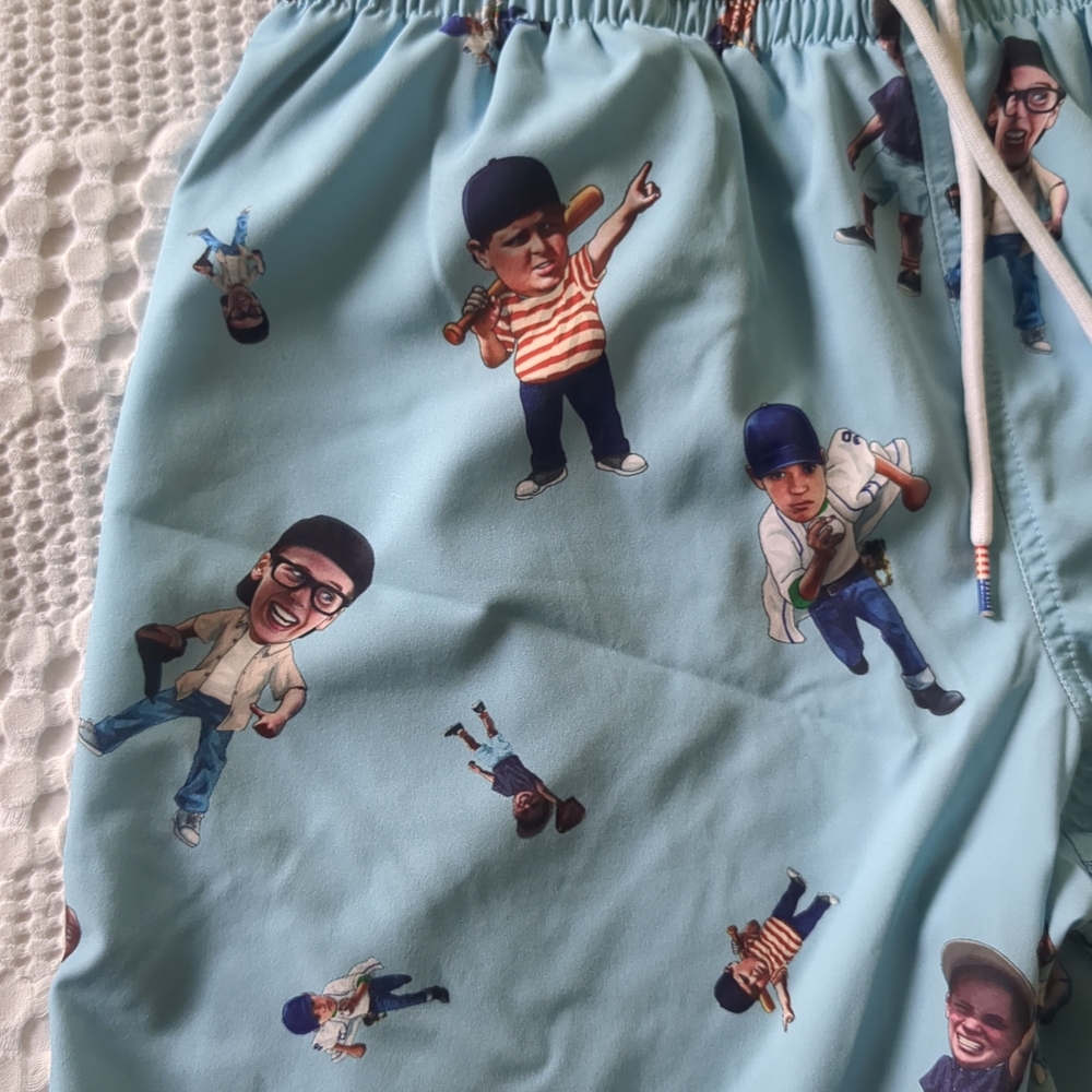 RSVLTS The‎ Sandlot Swim Shorts Blue Medium Beach Vacation Party
